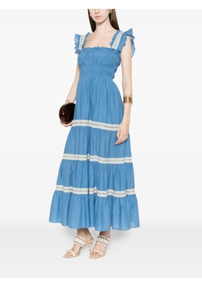 Rixo Aubrie cotton lace midi dress - Blue