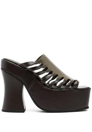 Eckhaus Latta 135mm twist-detail sandals - Green