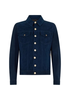 Moorer suede jacket - Blue