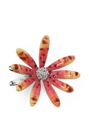 YVMIN floral embellished hair clip - Silver