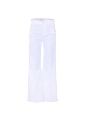 LIU JO button five-pocket jeans - White
