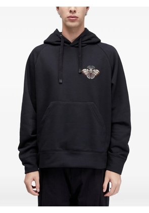 Osklen butterfly embroidered hoodie - Black