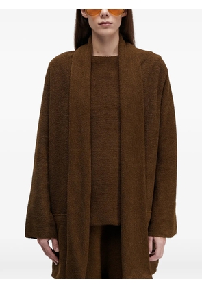 Osklen open cardigan - Brown