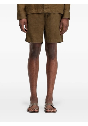 Osklen linen shorts - Green