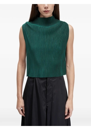 Osklen pleated sleeveless top - Green