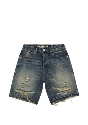 Billionaire Boys Club Cadet distressed denim shorts - Blue