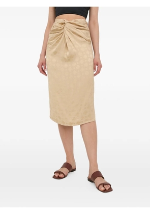 HERSKIND knot midi skirt - Neutrals