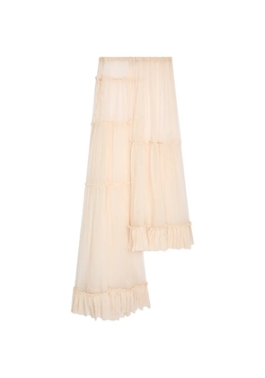 DRIES VAN NOTEN tiered ruffled maxi skirt - Neutrals