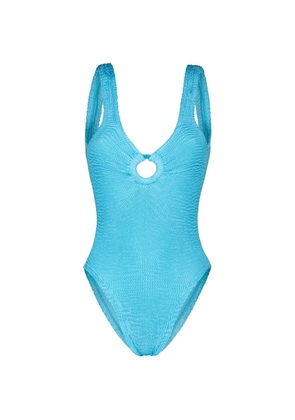 PARAMIDONNA Romana textured swimsuit - Blue