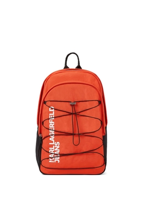 Karl Lagerfeld Jeans string utility backpack - Orange