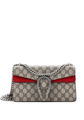 Gucci Pre-Owned Dionysus Bag GG Coated Canvas with Crystal Embellished Metal Small shoulder bag - Brown