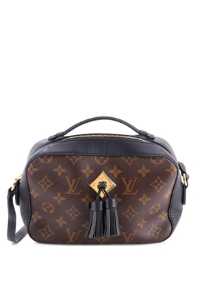 Louis Vuitton Pre-Owned Saintonge Handbag Monogram Canvas with Leather crossbody bag - Black