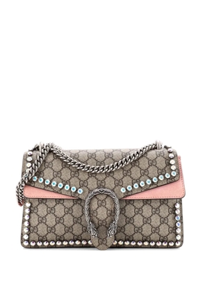 Gucci Pre-Owned Dionysus Bag Crystal Embellished GG Coated Canvas Small shoulder bag - Brown