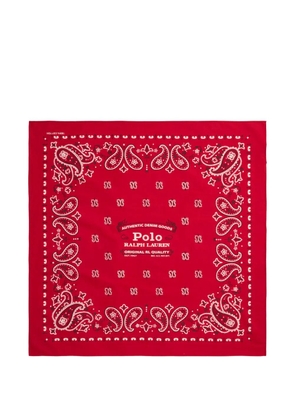 Polo Ralph Lauren paisley logo scarf - Red