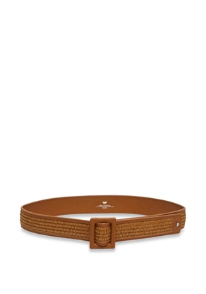 Weekend Max Mara raffia-effect belt - Neutrals