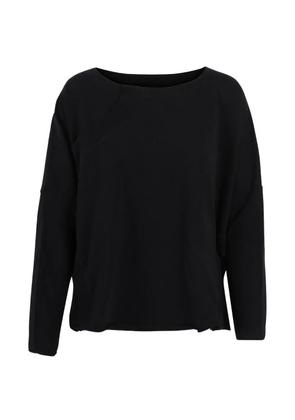 Black Label boat neck long-sleeve sweatshirt