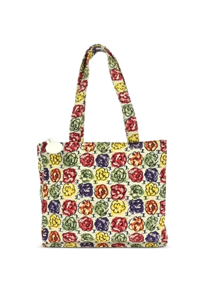 CHANEL Pre-Owned 1997-1999 flower-print handbag - Neutrals