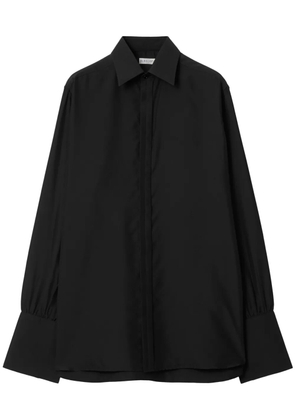 Burberry long-sleeve silk shirt - Black