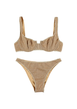 Oséree Lumière balconette bikini set - Gold