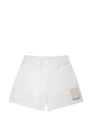 Bram’s Fruit Varsity logo patch shorts - White