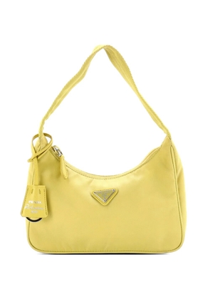 Prada Pre-Owned Re-Edition 2000 Tessuto Mini hobo bag - Yellow