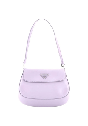 Prada Pre-Owned Cleo Flap Shoulder Bag Spazzolato Leather Small hobo bag - Purple