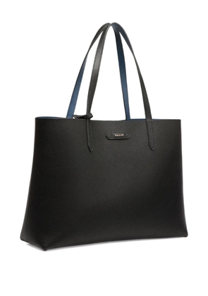 Bally grained logo tote bag - Black