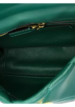 Valentino Garavani Pre-Owned Roman Stud Flap Bag Quilted Leather Medium crossbody bag - Green