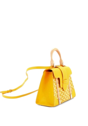 Goyard Pre-Owned Saigon Top Handle Bag Coated Canvas with Leather PM satchel - Orange