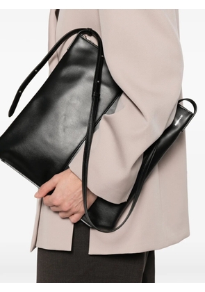 Jil Sander Linea zip leather crossbody bag - Black