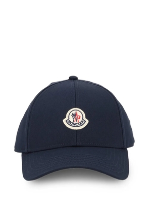 Moncler logo-patch baseball cap - Blue