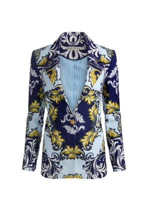 alice + olivia Hope print blazer - Blue