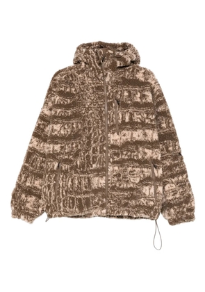 adidas by Stella McCartney hooded zip fleece jacket - Brown