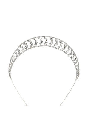 Jennifer Behr Alessa crystal tiara - Silver