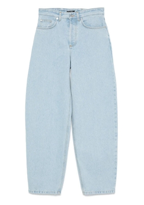 Mugler lace-up wide leg jeans - 6048 MEDIUM BLUE