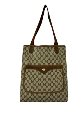 Gucci Pre-Owned 2000-2015 GG Supreme Web tote bag - Brown