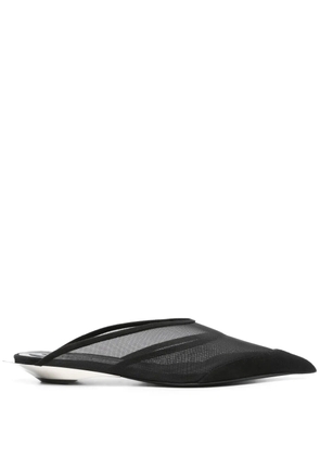 Mugler 40mm Fang mules - Black
