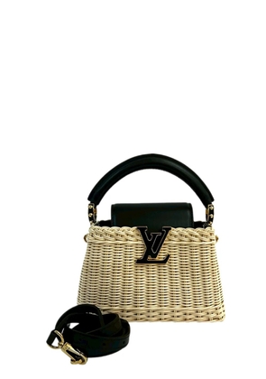 Louis Vuitton Pre-Owned 2021-2025 Mini Rattan and Smooth Calfskin Capucines satchel - Brown