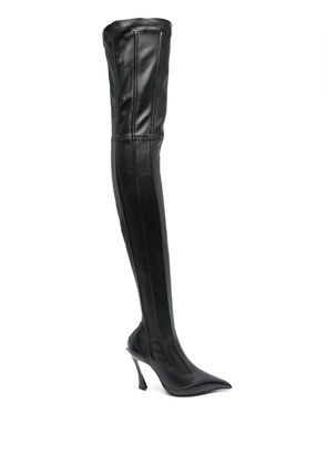 Mugler 95mm thigh-high boots - Black