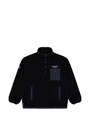 Neighborhood Fleece stand-collar sweater - Black