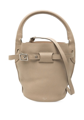 Celine Pre-Owned 2018-2025 Nano Leather Big Bucket Bag satchel - Brown