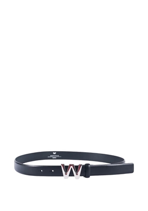 Weekend Max Mara logo-buckle leather belt - Black