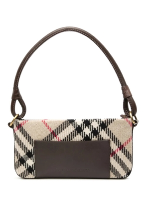 Burberry Pre-Owned 2000-2017 Supernova Check Wool shoulder bag - Brown