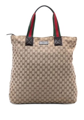 Gucci Pre-Owned 2000-2015 GG Canvas Web Vertical tote bag - Brown