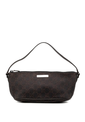 Gucci Pre-Owned 2000-2015 GG Denim Boat shoulder bag - Brown