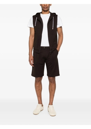 Kired drawstring pleated shorts - Brown