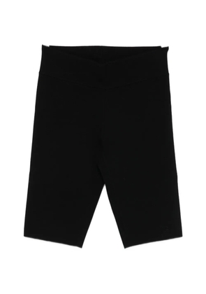 TOTEME elastic knee-length shorts - Black