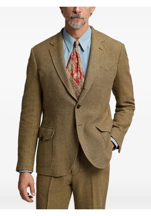 Ralph Lauren RRL plaid-pattern blazer - Brown