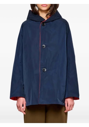 OOF WEAR reversible hooded button jacket - Blue