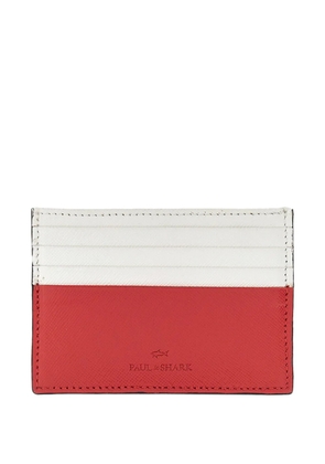 Paul & Shark saffiano-leather card holder - Red